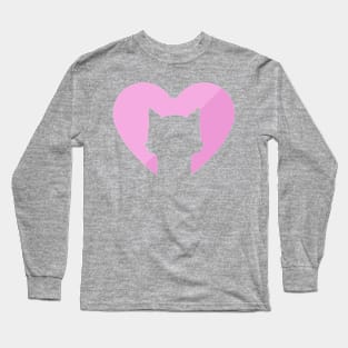 Kitty Heart Long Sleeve T-Shirt